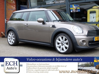 MINI Clubman 1.6 122 pk Cooper, Leer, Airco, 17 inch