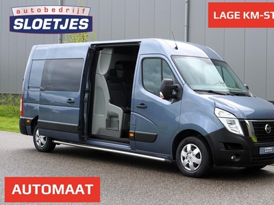 Nissan NV400 2.3 dCi L3H2 Optima MARGE |7-persoons dubbel cabine |Automaat |180 pk |Topstaat |Trekhaak |Climate control |Cruise control |Geen BTW |Metallic |Parkeersensoren |Betimmering |Dubcab