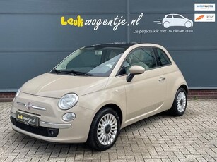 Fiat 500 1.2 Lounge *cappuccino *airco *panorama *VERKOCHT*