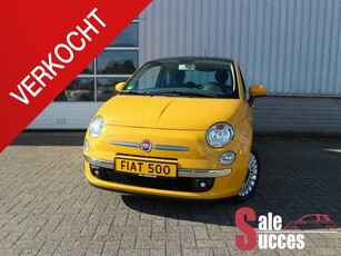 Fiat 500 1.2 Lounge Okergeel Weinig kilometers