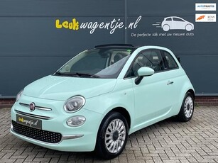 Fiat 500 C 1.2 Lounge Cabrio *mintgroen *climate *VERKOCHT*