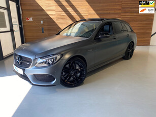 Mercedes-Benz C-klasse Estate 43 AMG 4MATIC | Night Black Pack | 1ste eigenaar | Pano | 20Inch Performance | Selenite Matt Grijs |