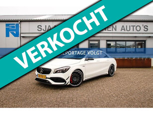 Mercedes-Benz CLA-klasse CLA 45 AMG 4MATIC 7G 381pk! Dealer|Full Option|Designo|Panoramadak|Schaalstoelen incl. Memory|Performance