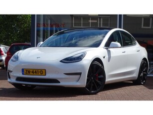 Tesla Model 3 Performance AWD 75 kWh Panodak 20 Inch