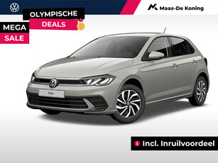 Volkswagen Polo 1.0 TSI Life Edition Comfort pakker · Multimedia pakket · Incl. Inruilvoordeel · MEGA Sale· Private lease va. € 319 pm · Olympische deals