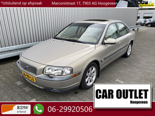 Volvo S80 2.4 Dynamic AUTOMAAT, Leer, Navi, CC, PDC, Schuif/Kantel-dak, LM, nw. APK – Inruil Mogelijk –