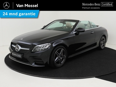 MERCEDES C-KLASSE Cabriolet 180 / AMG/ 18 inch/ DISTRONIC/ Airscarf/ Beige interieur