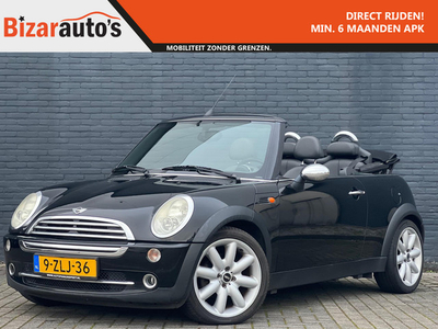 Mini Mini Cabrio 1.6 One Zwart Stoelverwarming PDC