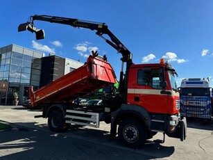 MAN TGM 18.280 4X4 + HMF 1500 + REMOTE + TIPPER + FULL