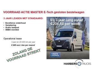 Renault Master L3H2, E-Tech, Z.E. 3100kg Zero Emissie