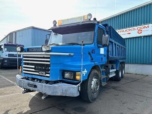 Scania T143-400 V8 HL LONG-NOSE / HAUBER 6x2 FULL STEEL