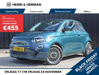 FIAT 500 Icon 42 kWh (RIJKLAARPRIJS / 2000 EURO SUBSIDIE / NIEUW / DIRECT UIT VOORRAAD LEVERBAAR)