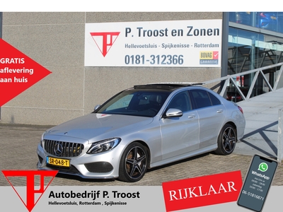 MERCEDES C-KLASSE 200 CDI AMG NL auto/Automaat Panoramadak/Navigatie/Keyless/Stoelverwarming/Sfeerverlichting/Elek. voorstoelen/Climate control/Parkeersensoren/Lederen bekleding/Lichtmetalen velgen/Dodehoeksensoren/Elek. spiegels/Elek. ramen/Bluetooth