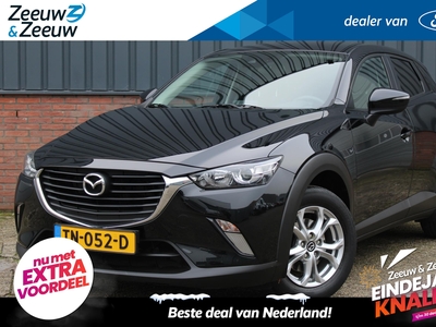 MAZDA CX-3 2.0 SkyActiv-G 120 Dynamic Navigatie * Parkeersensoren * Licht metalen velgen * stoelverwarming * automatische airconditionering.