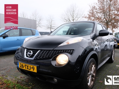 NISSAN JUKE BWJ 2012 1.6 117 PK Tekna TREKHAAK / LMV / NAVI / CLIMA / CRUISE / LEDER / LICHTSENSOR / REGENSENSOR / CAMERA