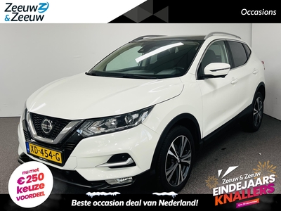 NISSAN QASHQAI 1.2 N-Connecta Automaat airco camera panoramadak cruise controle trekhaak hoge instap zeer mooie auto dealer onderhouden