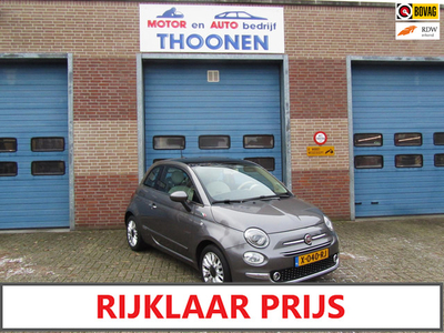 Fiat 500 1.2 Lounge|3 deurs|4 cilinder|panoramadak|climatronic|city steering