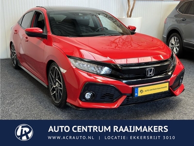 Honda Civic 1.5 i-VTEC Sport 183 PK !!! NAVIGATIE ADAPTIVE CRUISE CONTROL PANORAMA SCHUIF/KANTELDAK APPLE CARPLAY/ANDROID RIJSTROOKSENSOREN KEYLESS GO ZEER MOOI !! LOCATIE 3010