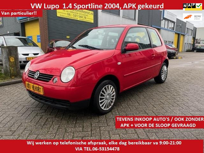 Volkswagen Lupo 1.4 Sportline, net binnen apk 2025!!, zie foto's