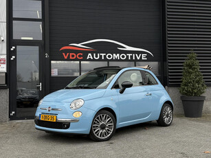 Fiat 500 C 0.9 TwinAir Turbo Automaat | Bruin Leder | Xenon | Parkeersensoren | Cabriolet | Klimaatregeling | AUX | 1e Eigenaar | Origineel Nederlands