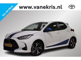 Toyota Yaris 1.5 Hybrid van Ekris Blue Line Edition, Stoelverwarming voorstoelen, Apple Carplay/Android Auto, Cruise & Climate control, Parkeercamera!