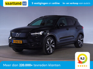 Volvo XC40 P8 Recharge R-Design [ Panorama Alcantara/leder Harman/Kardon Navi Stoelverwarming ]