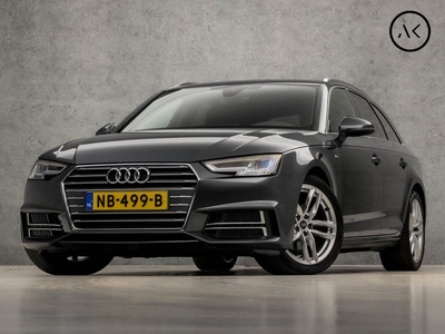 Audi A4 Avant 2.0 TFSI S-Line Ultra Sport 191Pk Automaat (2X S-LINE, GROOT NAVI, DIGITAL COCKPIT, LEDER, SPORTSTOELEN, ELEK ACHTERKLEP, LED KOPLAMPEN, NIEUWE APK, ZWART HEMEL, NIEUWSTAAT)