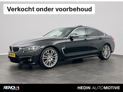 BMW 4-SERIE Gran Coupé 418i High Executive | Model M Sport | Achteruitrijcamera | Elektrisch glazen schuif-/kanteldak | Extra getint glas achter | DAB-tuner | HiFi System | Comfort telefoonvoorbereiding met draadloze oplaadmogelijkhei