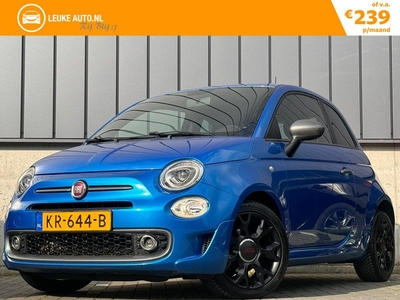 Fiat 500 0.9 Turbo 80PK 500S Sport Navi-Groot Leer 16'' Lichtmetalen velgen