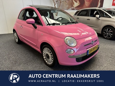 Fiat 500 1.2 Rosa PANORAMA SCHUIF/KANTELDAK CLIMATE CONTROL BLUETOOTH TELEFOON RADIO/CD ELEK. RAMEN VOOR ZEER MOOI !! LOCATIE 1001