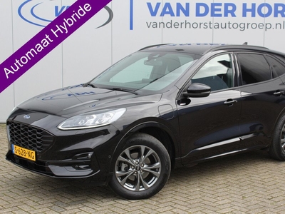 Ford Kuga 2.5-225pk PHEV ST-Line X AUTOMAAT. Net ingereden, zeer luxe Kuga hybride ! Volautm. airco dual, stoel-, camera v+a, navigatie, telefoonvoorb., stuur- en voorraam verwarming, B&O soundsystem, side- en lane assist, trekhaak, LED verlichting, elekt