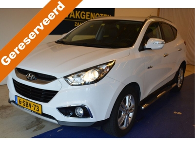 Hyundai ix35 1.6i GDI Pro Airco Cruisec Telef Leer Sidebar Stoelverw Lmvelg Mistlamp mooie luxe suv leer en sidebar ruime instap 100% onderhouden