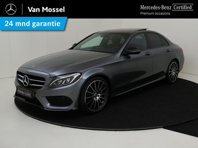 Mercedes-Benz C-klasse 180 Sport Edition Premium Plus /AMG /Panoramadak / Night pakket/ 19 Inch/ Leder /Burmester /Memory stoelen