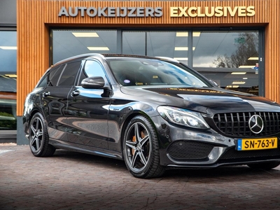 Mercedes-Benz C-klasse Estate 450 AMG 4MATIC Pano Leer Burmester Clima Navi HUD