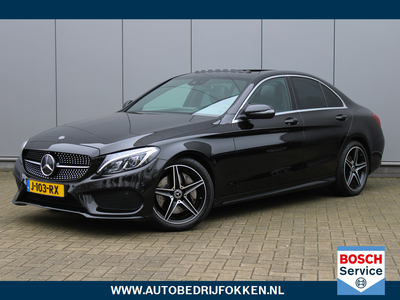 MERCEDES C-KLASSE 250 Premium Plus AMG-Pakket|Navi|Led|Leer|Clima|Cruise|Lm-Velgen