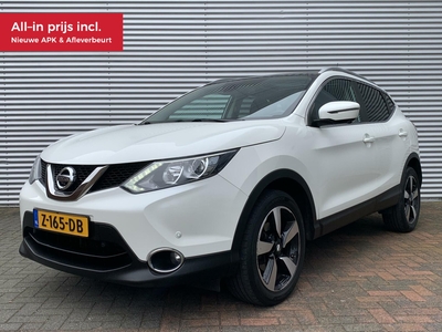 NISSAN QASHQAI 1.2 N-Vision Vol Opties Pano Cruise Navi 2016 F acelift Model Eerste Eigenaar Led 360 Camera