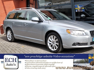 Volvo V70 VERKOCHT -- D3 198 pk Aut. Ocean Race, Leer, 17 inch, Trekhaak, RICA