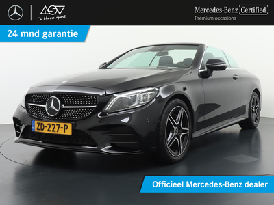 MERCEDES C-KLASSE Cabrio 180 AMG Premium Plus | Airscarf & Aircap | 360° Camera | Klasse 3 Alarm | Lederen bekleding | Smartphone integratie