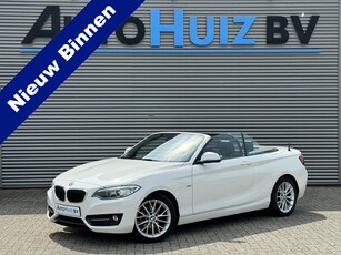 BMW 2 Serie Cabrio 218i Executive Sport Line Leer Navigatie PDC Xenon Climate Control Stuurverwarming Stoelverwarming