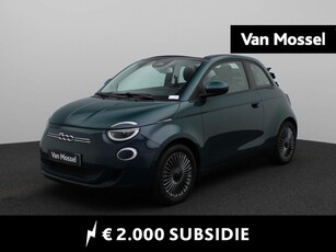 Fiat 500 C Icon 42 kWh | Navigatie | Parkeersensoren & Camera | LM Velgen | Climaat Control |