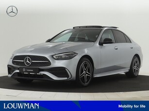 Mercedes-Benz C-Klasse 300 e AMG Line | Trekhaak | Nightpakket | Memorypakket | Parkeerpakket met 360°-camera | KEYLESS GO-comfortpakket | USB-pakket plus | Panoramaschuifdak | MBUX Augmented reality voor navigatie |