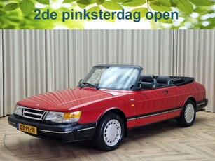 Saab 900 Cabrio 2.0i-16v UNIEK *Airco* Stoelverwarming, Org. NL., Nieuwe Elektr. Kap, Dealer Onderhouden