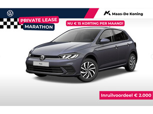 Volkswagen Polo Life Edition 1.0 TSI 95 pk 7 versn. DSG · Incl. Inruilvoordeel · Private lease 390,- per maand! ·