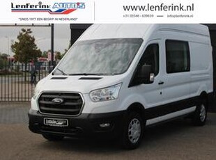 Ford TRANSIT 2.0 TDCi 130 pk Dubbel Cabine Navi, Camera DAB+, Dodehoek Assist, Laadruimte Pakket, PDC V+A, 6-Zits