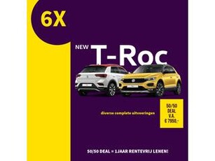 Volkswagen T-Roc DIVERSE UITVOERINGEN AUT/SCHAKEL NIEUW IN ONZE VOORRAAD VANAF 8.950,- VOOR 50/50 DEALS