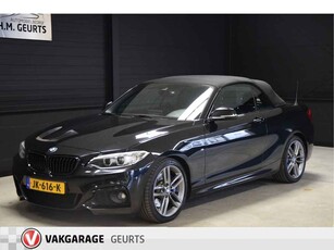 BMW 2 Serie Cabrio 220i M Sport Automaat Leder Groot Navi Clima Xenon 18inch Zeer mooi!