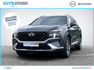 Hyundai Santa Fe 1.6 T-GDI HEV Premium Plus Sky 7p. | Panoramadak | Vol-Leder | Head-Up Display | Geheugenstoelen | Stuur- + Stoelverwarming | Premium Audio | Rijklaarprijs!