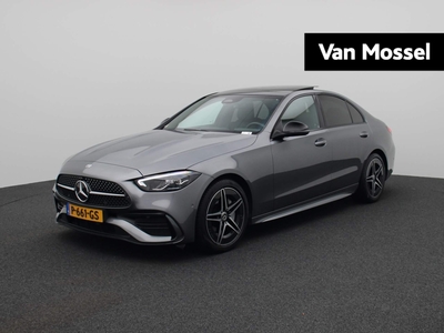 MERCEDES C-KLASSE 200 Launch Edition AMG Line | PANORAMADAK | BURMESTER | AMBIENTE SFEERVERLICHTING | NAVIGATIE | ACHTERUITRIJCAMERA | STOELVERWARMING | PARKEERSENSOREN | LED HIGH PERFORMANCE | 19