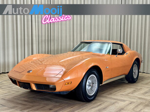 Chevrolet Corvette C3 Targa *Build Sheet* Matching Numbers L48 / 4-Speed MANUAL / Super origineel / 1973 / Chroom bumper / Airconditioning