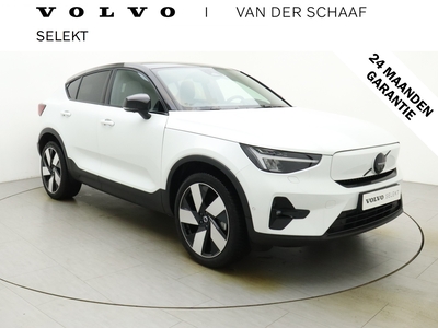 VOLVO C40 Single Motor Extended Range Ultimate 82 kWh / H&K Audio / ACC / BLIS / 360 Camera / Elektr. Voorstoelen / Warmtepomp / Black Pack / Stoel & Stuurw. Verw. /